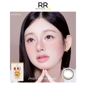 Olola meow fluffy devon beige monthly lens 2pcs 1box