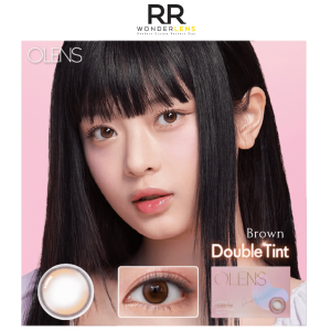 Olens double tint brown monthly lens 2pcs 1box