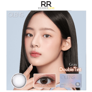 Olens double tint gray monthly lens 2pcs 1box