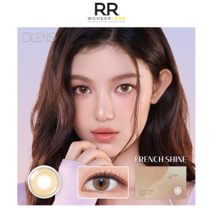 Olens french shine hazel monthly lens 2pcs 1box