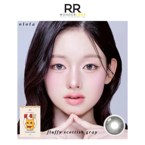 Olola meow fluffy scottish gray monthly lens 2pcs 1box